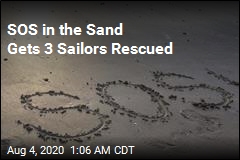 3 Sailors Rescued Thanks to SOS in the Sand