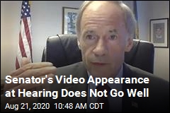 Senator&#39;s Video Appearance at Hearing Does Not Go Well