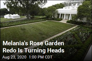Melania&#39;s Rose Garden Redo Is Turning Heads