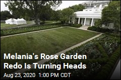 Melania&#39;s Rose Garden Redo Is Turning Heads