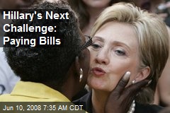 Hillary's Next Challenge: Paying Bills