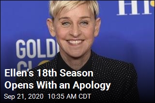 Ellen Is Back, and She Opens With an Apology