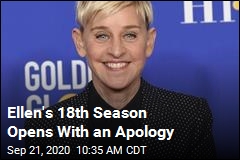 Ellen Is Back, and She Opens With an Apology