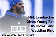 NFL Linebacker Gives Young Fan His Glove&mdash;and Wedding Ring