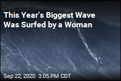 A Woman Surfed the Biggest Wave This Year