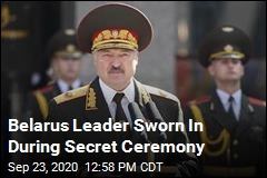Belarus Leader Sworn In During Secret Ceremony