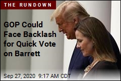 GOP Could Face Backlash for Quick Vote on Barrett
