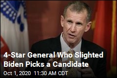 4-Star General Who Slighted Biden Picks a Candidate