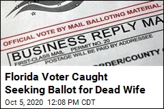 Florida Voter Caught Seeking Ballot for Dead Wife