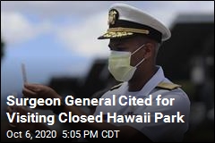 Surgeon General Cited for Being in Closed Park