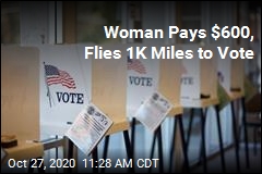 Woman Pays $600, Flies 1K Miles to Vote