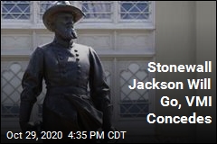 Stonewall Jackson Will Go, VMI Concedes