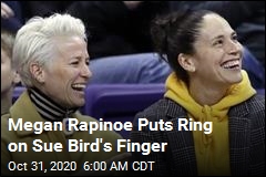 Megan Rapinoe Puts Ring on Sue Bird&#39;s Finger