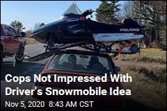 Cops: This Is How Not to Transport a Snowmobile