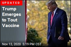 Trump Resurfaces to Tout Vaccine