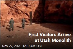 First Visitors Arrive at Utah Monolith