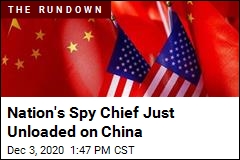 Spy Chief Issues Rare Condemnation of China
