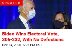 Biden Wins Electoral Vote, With No Defections