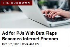 Ad for PJs With Butt Flaps Becomes Internet Phenom