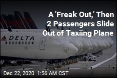 A &#39;Freak Out,&#39; Then Passengers Slide Out of Taxiing Plane