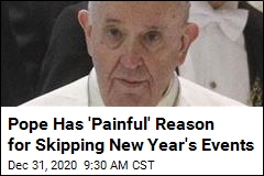 Pope&#39;s Aching Back to Keep Him From New Year&#39;s Events