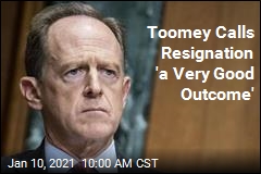 Toomey Calls Resignation &#39;a Very Good Outcome&#39;