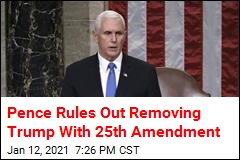 Pence Rules Out Invoking 25th Amendment