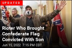 Confederate Flag Bearer Charged, With His Son