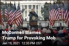 McConnell Blames Trump for Provoking Mob