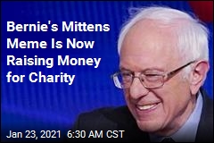 Bernie&#39;s Mittens Meme Put Into Play for a Good Cause
