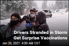 Snow Stranded Them. Then, an &#39;Impromptu Vaccine Clinic&#39;