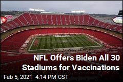 NFL Offers Biden All 30 Stadiums for Vaccinations