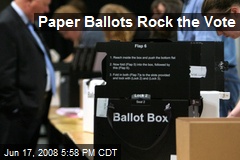 Paper Ballots Rock the Vote