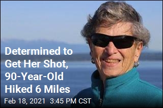 90-year-Old Earns Her Shot by Walking 6 Miles in Snow