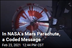 NASA Hid a Message in Its Mars Parachute