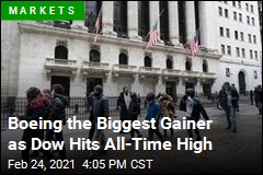 After Shaky Start, Dow Surges to All-Time High