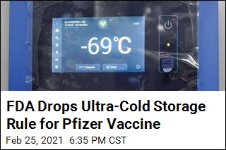 Regular Freezer is Fine for Pfizer Vaccine: FDA