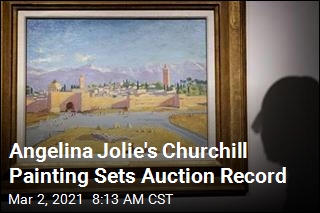 Angelina Jolie&#39;s Churchill Painting Sets Auction Record
