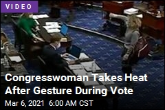 Congresswoman Takes Heat After Gesture During Vote