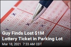 Guy Finds Lost $1M Lottery Ticket in Parking Lot