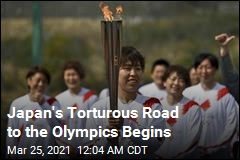 Olympic Torch Begins Journey Across Japan