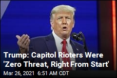 Trump: Capitol Rioters Were Hugging, Kissing Police