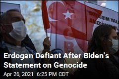 Erdogan Defiant After Biden&#39;s Statement on Genocide