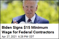 Biden Boosts Minimum Wage for Federal Contract Workers