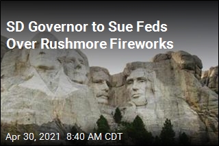 Governor Says She&#39;ll Sue Biden to Get Rushmore Fireworks