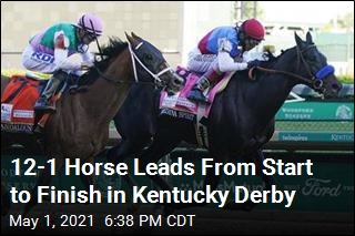 Favorite Falls Short in Derby as 12-1 Horse Takes It