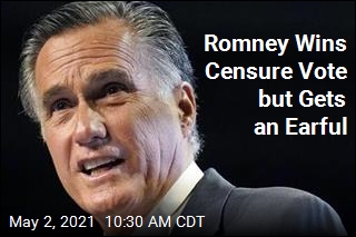 Romney Wins Censure Vote but Gets an Earful