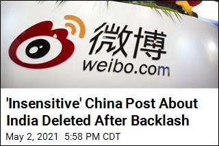&#39;Insensitive&#39; China Post About India Deleted After Backlash