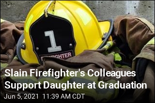 Daughter of Slain Firefighter Graduates 2 Days Later