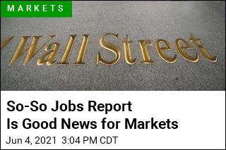 So-So Jobs Report Is Good News for Markets